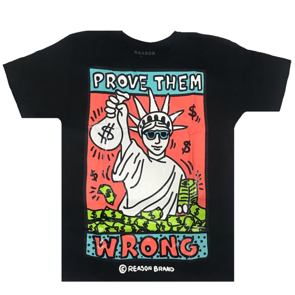 Men’s “Prove Then Wrong” T-Shirt. Size Large.